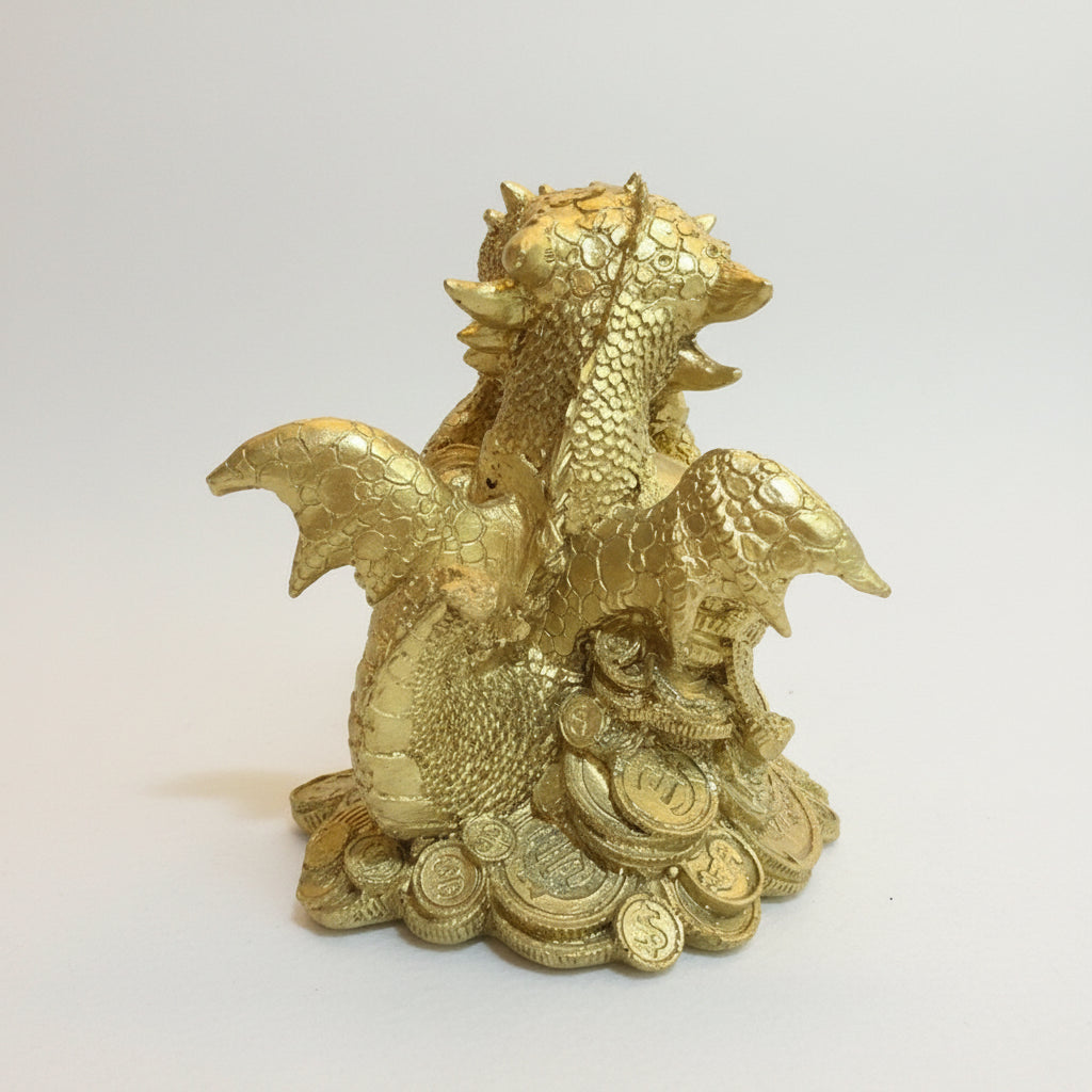 Dragón Tipo Bebe Resina 14.5 Cm Nacional Pintado A Mano. by HEREJE