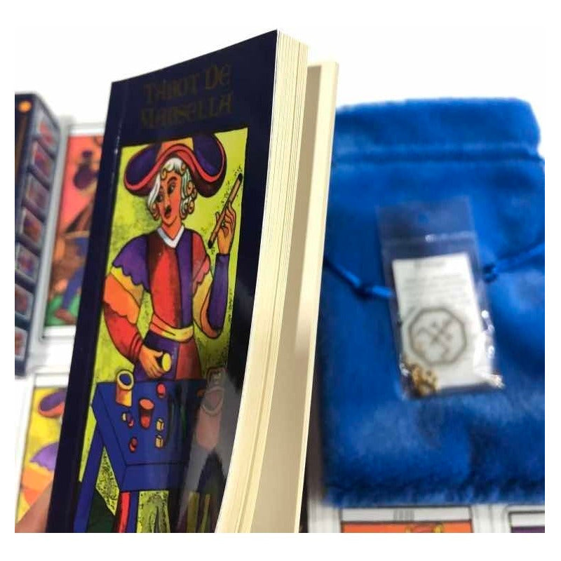 Tarot Marsella + Amuleto + Bolsa + Libro Reverso Cuadriculad by HEREJE