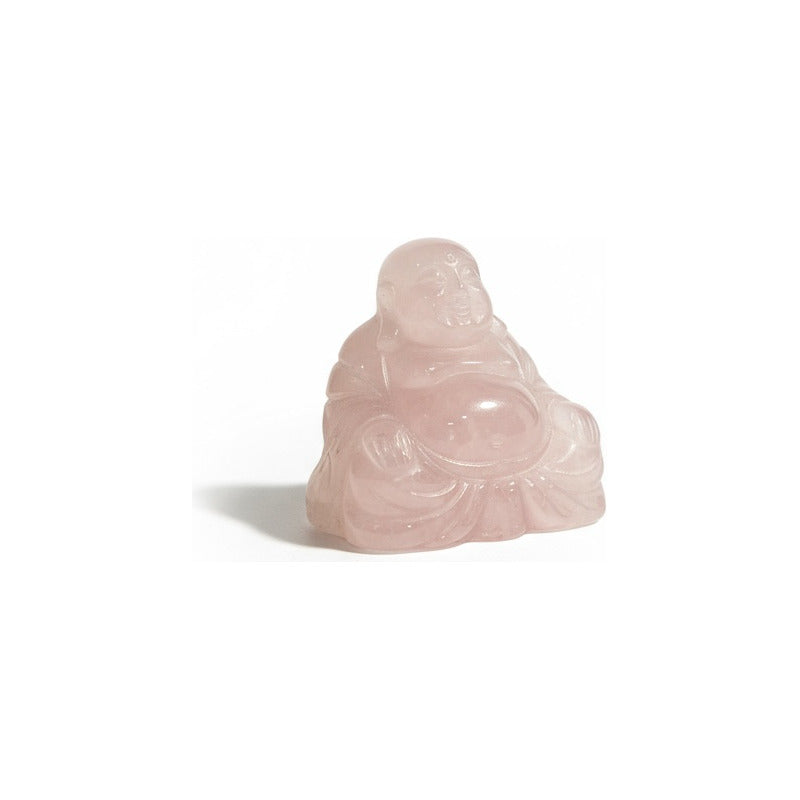 Escultura De Cuarzo Rosa Con Forma De Buda Rosa by HEREJE