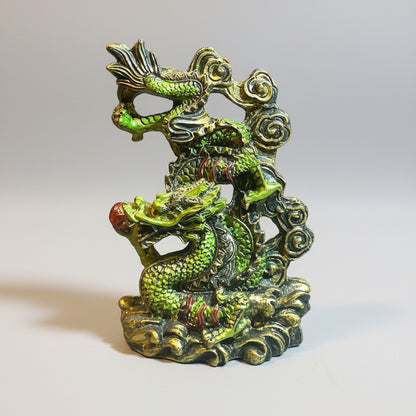 Dragón Año Chino Figura De Resina 11cm Feng Shui Verde by ARTICULOS ESOTERICOS LETY