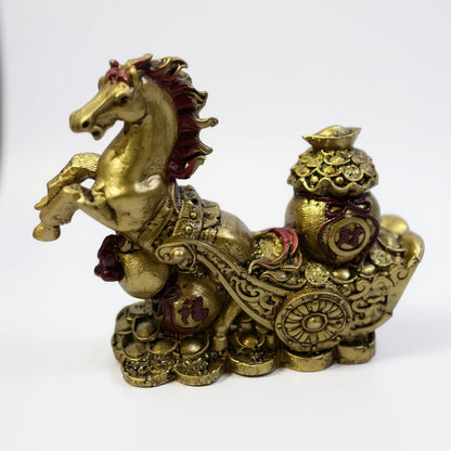 Caballo Año Chino 11x10x4cm Escultura De Resina by HEREJE