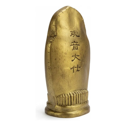 Figura Diosa Kuan Yin Resina 19 Cm Feng Shui Dorado by HEREJE