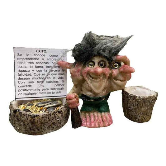 Troll Mini + Comedero + Semillas + Tarjeta Varios Modelos Exito 7cm