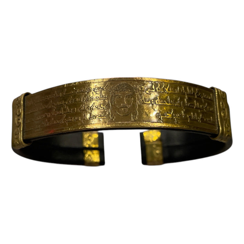 Brazalete Padre Nuestro Hebreo Tipo Piel by HEREJE