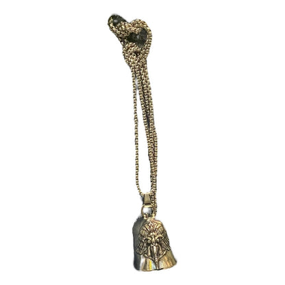 Campana Biker Con Cadena En Niquel by HEREJE