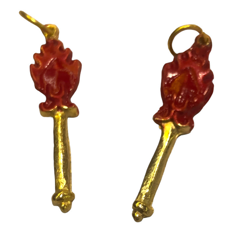 Espada Flamígera Amuleto De Feng Shui Dorada by HEREJE