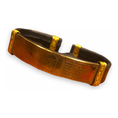 Brazalete Padre Nuestro Latín Tipo Piel Negro 12.7 Cm by ARTICULOS ESOTERICOS LETY