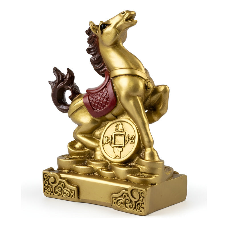 Caballo Año Chino Escultura De Resina 9x6x5cm by HEREJE
