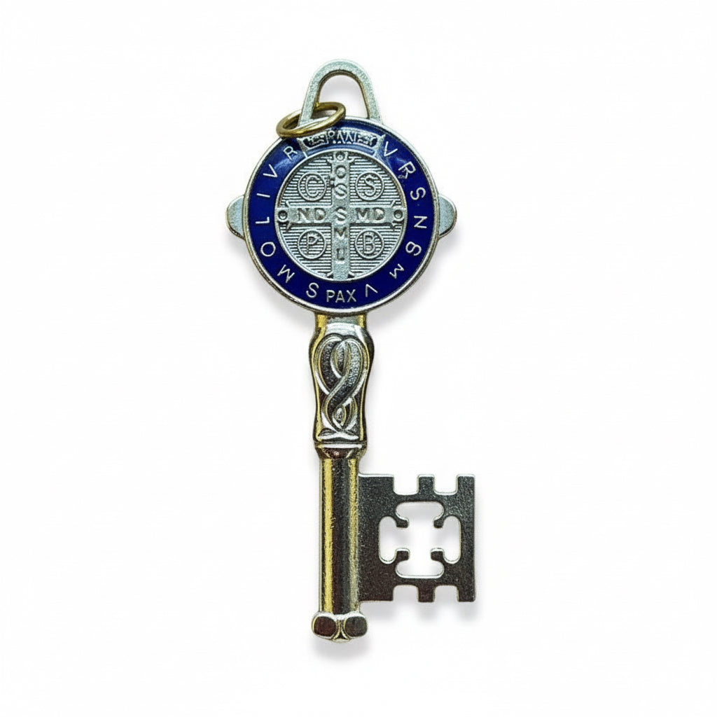 Llave De San Benito Dije Baño De Oro Encapsulado 5cm Varios by HEREJE