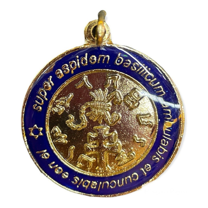 Exterminador Talisman Amulento Encapsulado Y Baño De Oro 3cm by ARTICULOS ESOTERICOS LETY