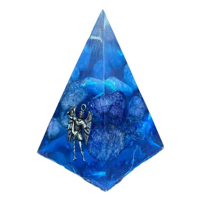 Piramide Angel En Tamaños 5 Cm, 7 Cm Y 9 Cm A Elegir 7 Cm Azul by HEREJE
