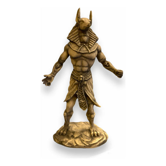 Anubis Manzana 25cm Figura De Resina Hueso by HEREJE