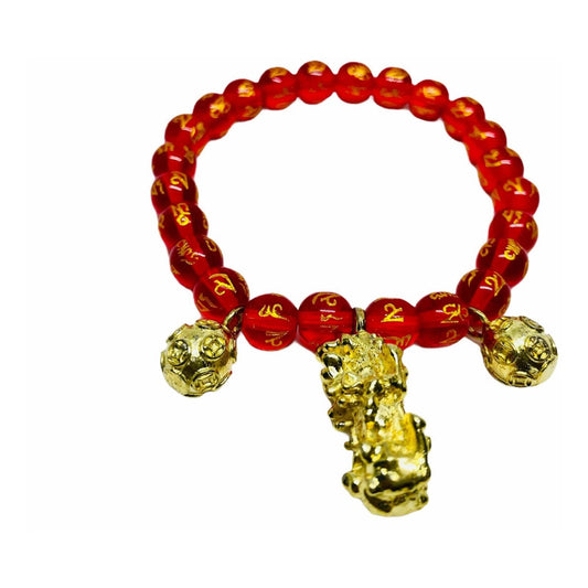 Pulcera Piyao Protección Feng Shui Pixiu Elástica 8-10cm by ARTICULOS ESOTERICOS LETY
