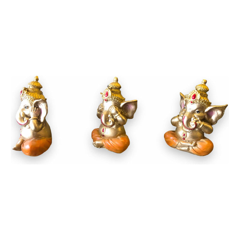 Juego De 3 Ganesh 10cm by HEREJE