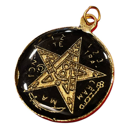 Pentagrama Ritualizado Mediano 7 Metales Tetragramaton 25mm by ARTICULOS ESOTERICOS LETY