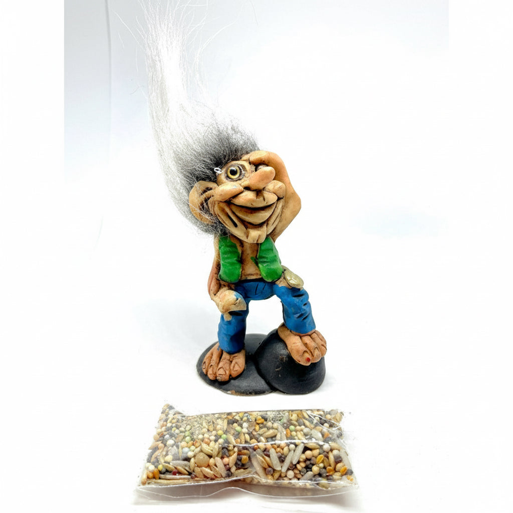 Troll Visionario Resina +semillas + Tarjeta Activación 11cm by HEREJE