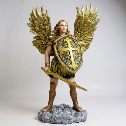 Arcangeles De 35cm Altura Figura De Resina Modelo A Elegir by HEREJE