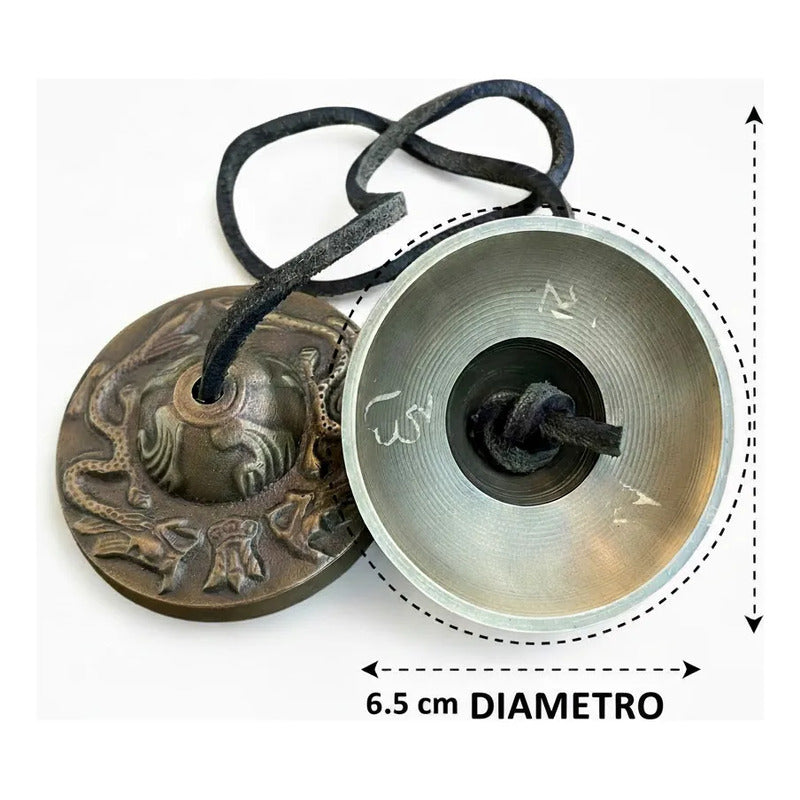 Cymbalo Tibetano Cuenco 7 Metales Indu 6.5 Cm by HEREJE