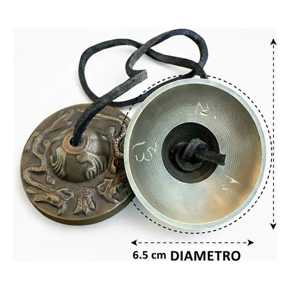 Cymbalo Tibetano Cuenco 7 Metales Indu 6.5 Cm by HEREJE