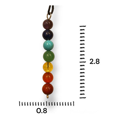 7 Chakras Dije Colgante Con Cuarzo by ARTICULOS ESOTERICOS LETY