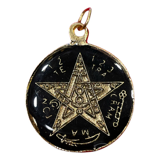 Pentagrama Ritualizado Mediano 7 Metales Tetragramaton 25mm by ARTICULOS ESOTERICOS LETY