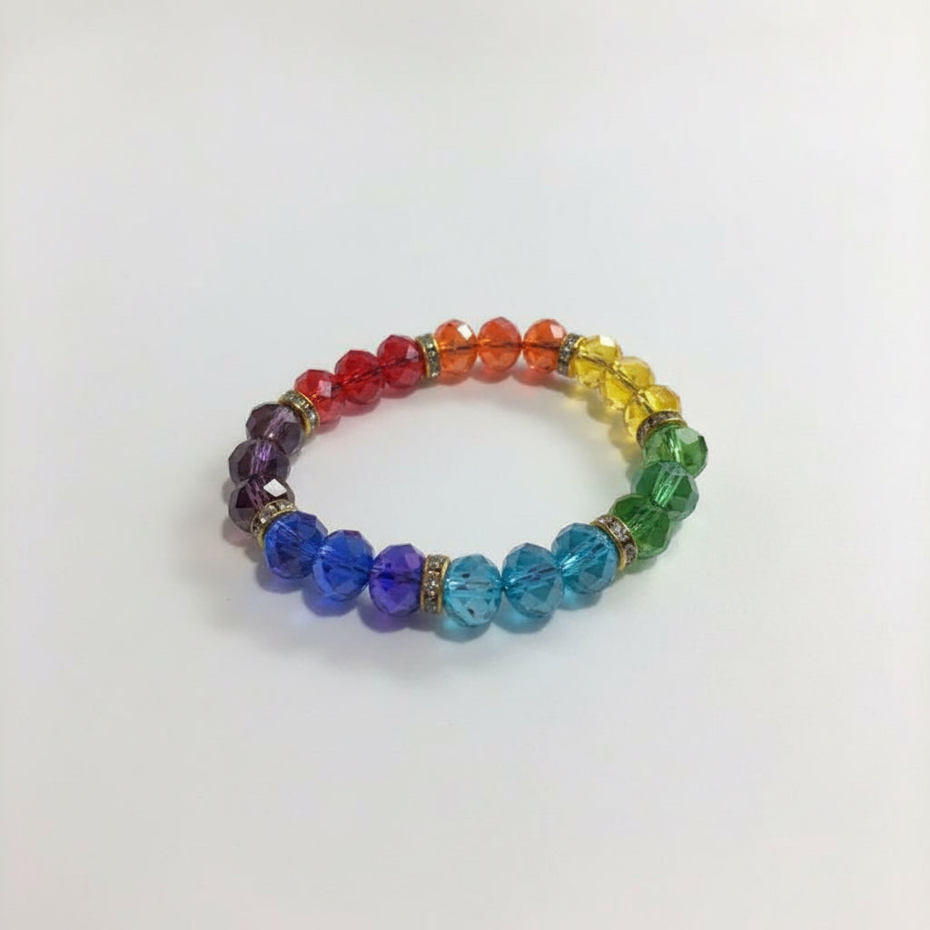 Pulcera 7 Chakras En Cristal Variado 10 Cm by HEREJE