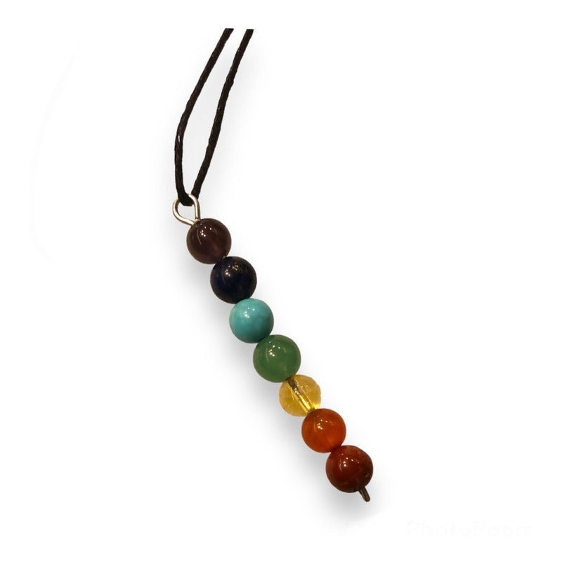 7 Chakras Dije Colgante Con Cuarzo by ARTICULOS ESOTERICOS LETY