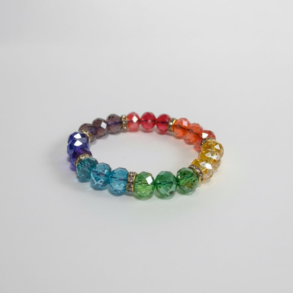 Pulcera 7 Chakras En Cristal Variado 10 Cm by HEREJE