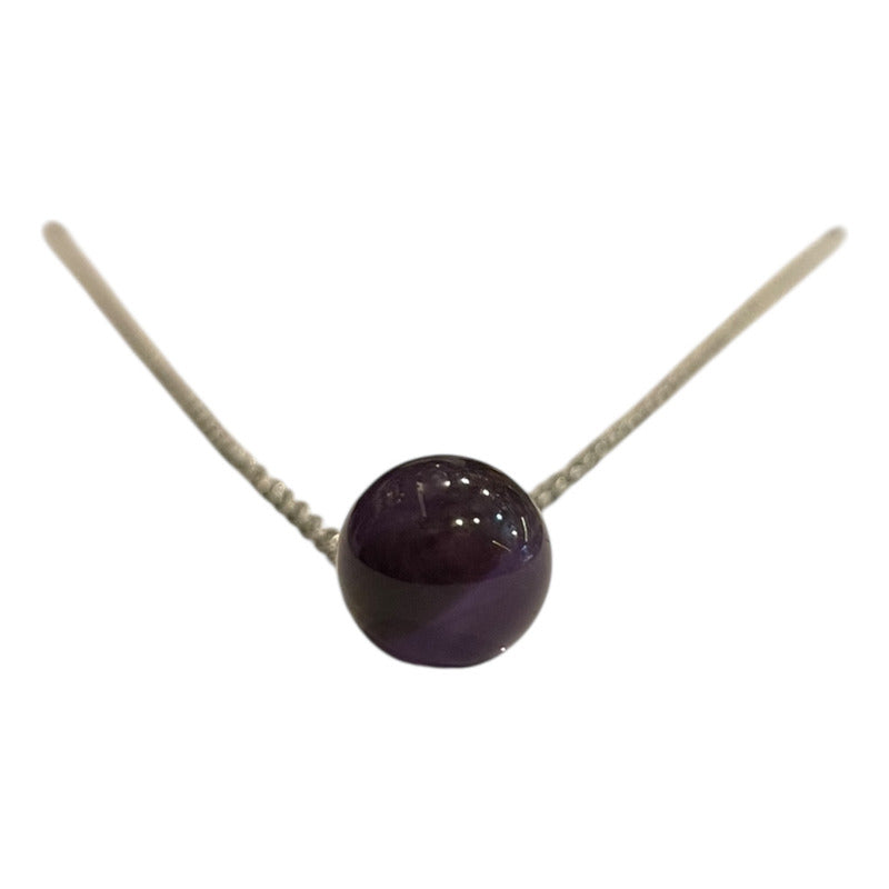 Cuarzo En Esfera Dije Con Cadena by HEREJE