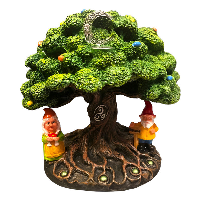 Cascada De Humo Arbol De Resina De 18 Cm De Altura Verde by HEREJE