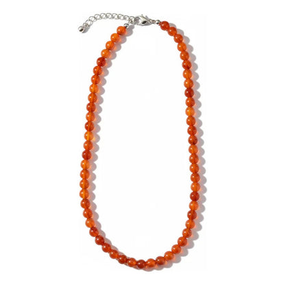 Amatista Collar De Piedra Natural Cornalina by HEREJE