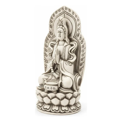 Figura Diosa Kuan Yin Resina 19 Cm Feng Shui Hueso by HEREJE