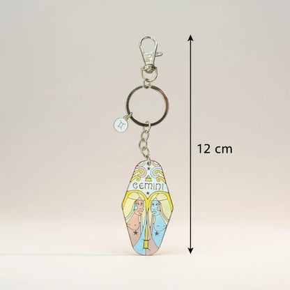 Llavero Zodiacal Hereje Diseño Astrológico Original Geminis by HEREJE