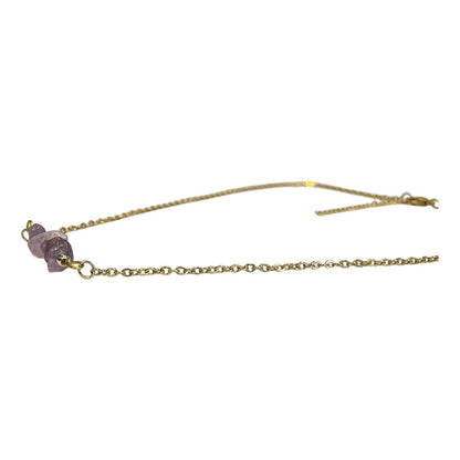 Collar Aquíje Pedra Cuarzo Dorado 45 Cm by HEREJE