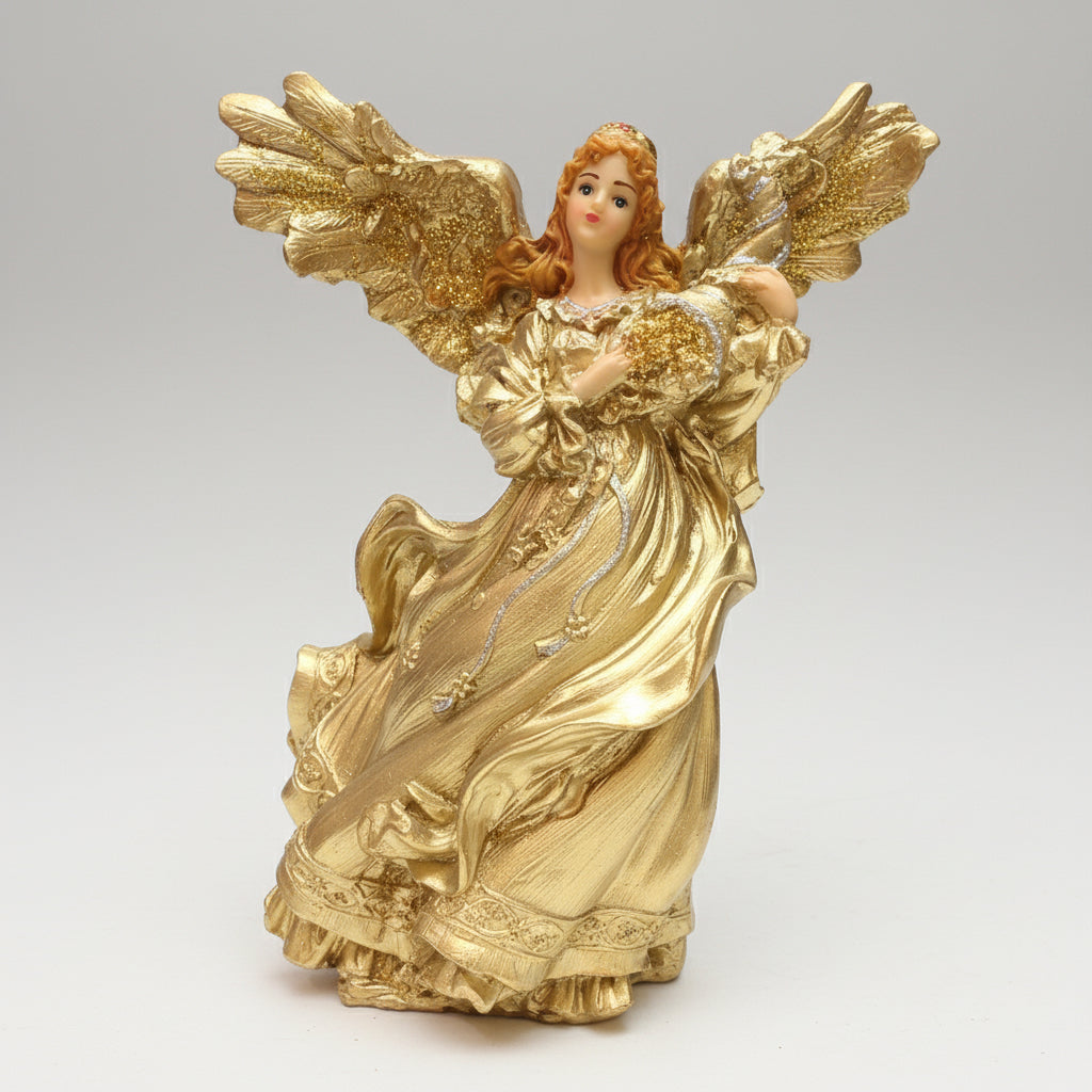 Angel De La Abundancia En Resina Nacional 27 Cm. by HEREJE