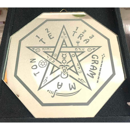 Tetragramaton 30cm Espejo Grabado by HEREJE