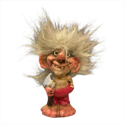 Troll Protección De El Hogar + Comedero Figura De Resina. Rojo by HEREJE