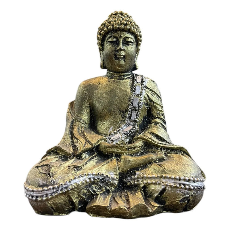 Buda Tapete Negro 13x9x6 Dorado by HEREJE