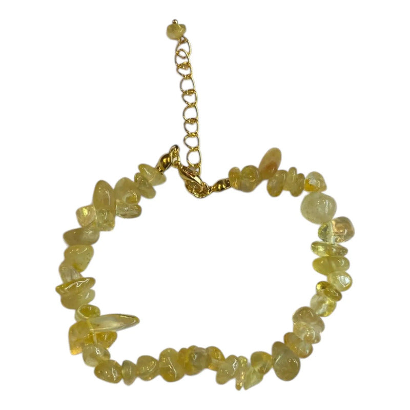 Pulsera De Citrino Natural Hereje Original. Citrino Con Broche 17 Cm 18 Cm by HEREJE