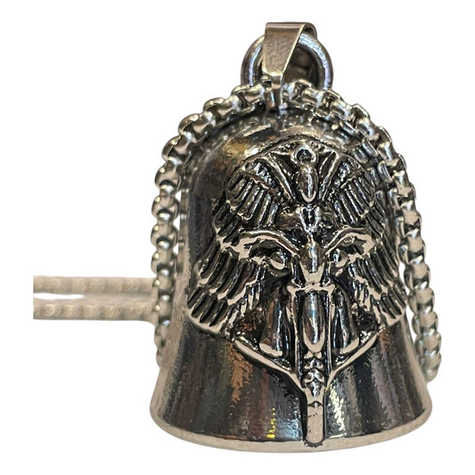 Campana Biker Con Cadena En Niquel by HEREJE