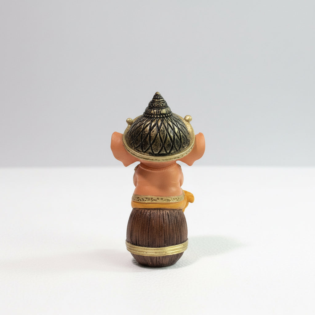 Ganesh Bebe En Barril 14.5cm Resina Nacional by ARTICULOS ESOTERICOS LETY