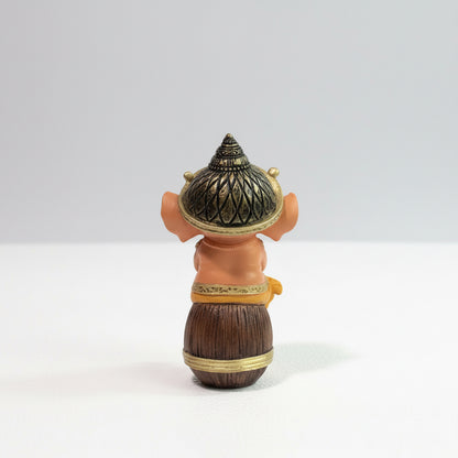 Ganesh Bebe En Barril 14.5cm Resina Nacional by ARTICULOS ESOTERICOS LETY