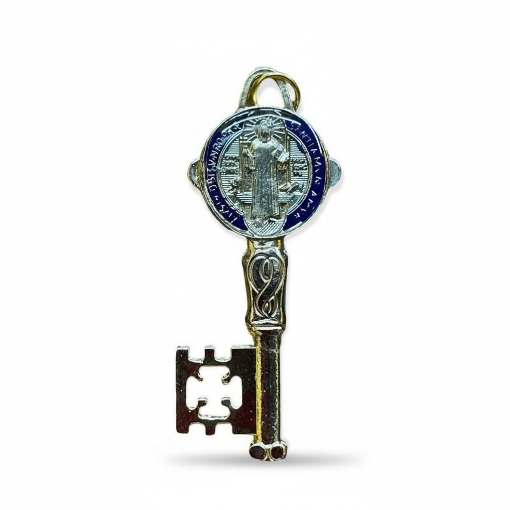 Llave De San Benito Dije Baño De Oro Encapsulado 5cm Varios by HEREJE