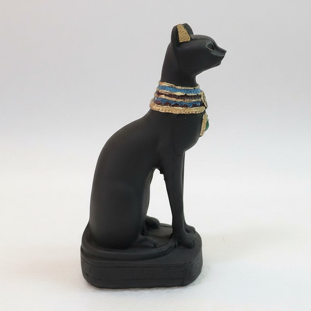 Gato Egipcio Resina Nacional 17.5cm Negro by ARTICULOS ESOTERICOS LETY