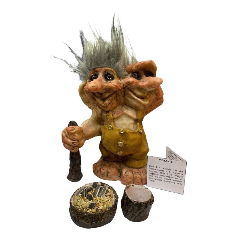 Troll Mediano + Comedero + Bebedero +semillas Varios Modelos by ARTICULOS ESOTERICOS LETY