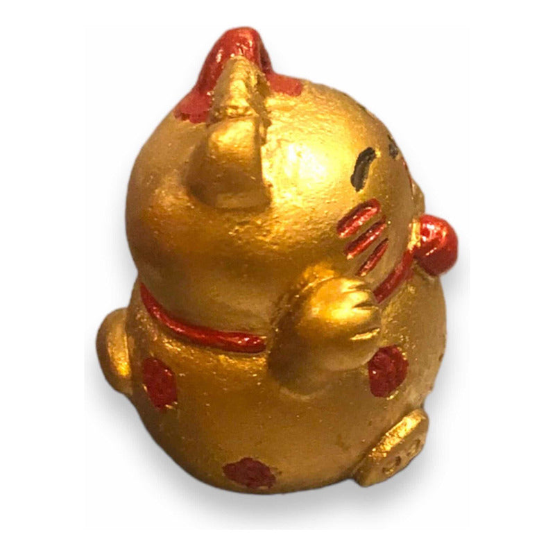 Gatito Dorado Chino 4cm Dorado by HEREJE