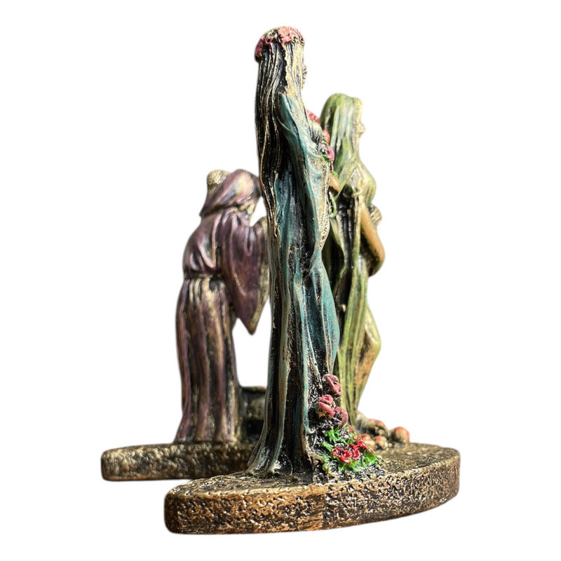Escultura Triple Diosa 11cm Resina Artículos Esotéricos Lety by HEREJE