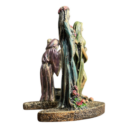 Escultura Triple Diosa 11cm Resina Artículos Esotéricos Lety by HEREJE