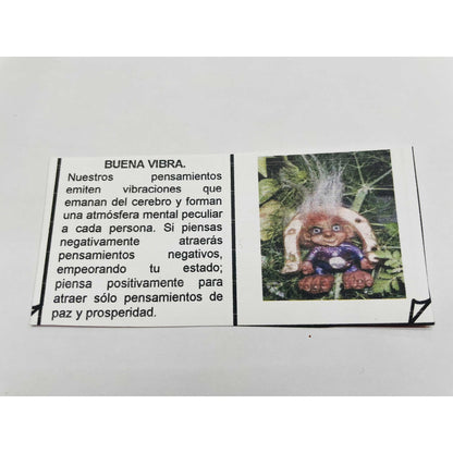 Troll Buena Vibra + Comedero 9cm Figura De Resina Nacional. Morado by HEREJE