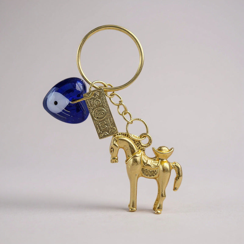 Caballo Llavero Del Año Chino Azul by HEREJE